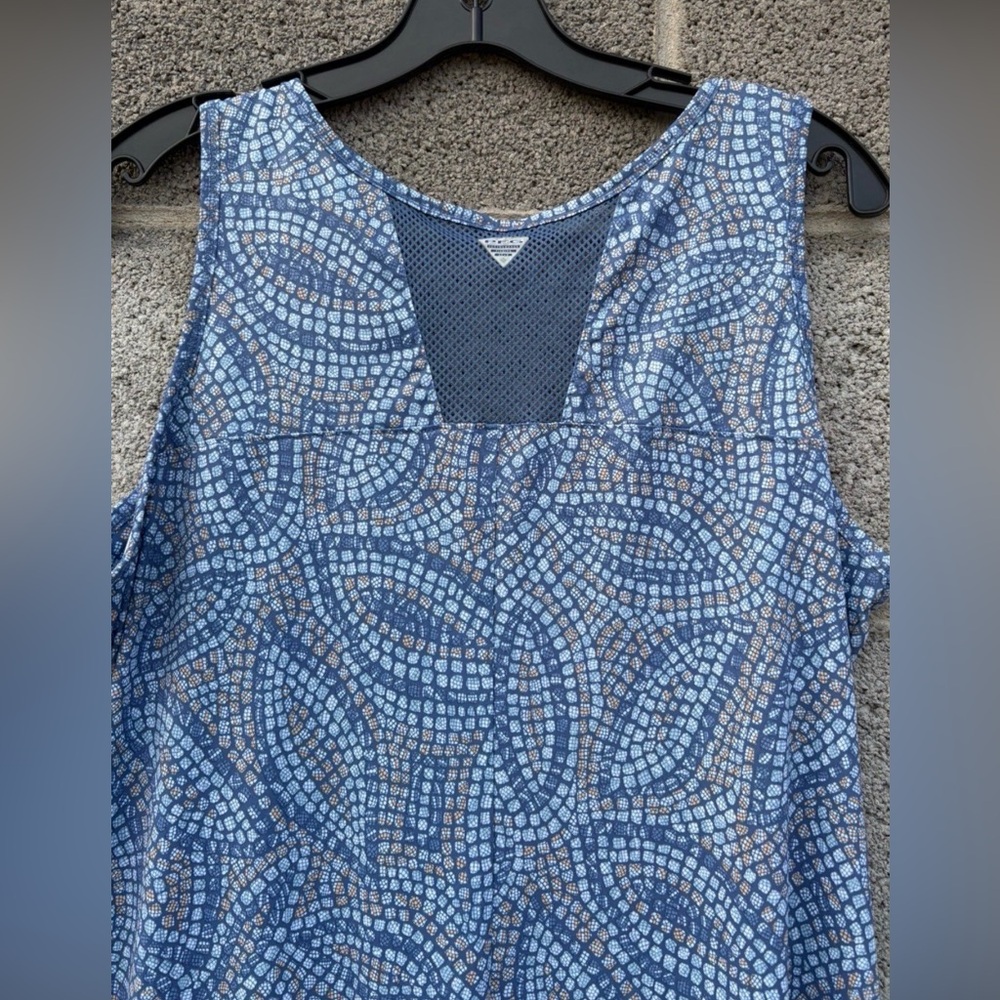 Columbia PFG Women's XL Midway Bay Active Tank Mini Dress Blues Cooling Vacation - Picture 6 of 11